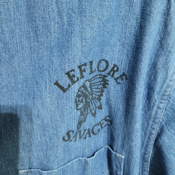 (2636) New England Gentleman, Mens, M, long sleeve denim Shirt - Picture 3 of 10